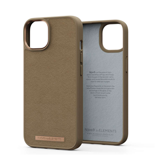 Dėklas Njord byElements Suede Comfort+ iPhone 14, Camel Prekė - NA41CM04 NA41CM04