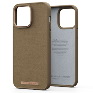 Dėklas Njord byElements Suede Comfort+ iPhone 14 Pro Max, Camel Prekė - NA44CM04 NA44CM04