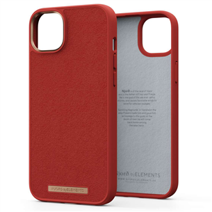 Dėklas Njord byElements Suede Comfort+ iPhone 14 Plus, Burnt orange Prekė - NA42CM07 NA42CM07