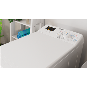 Indesit, 6 kg, depth 60 cm, 1000 rpm - Top Load Washing Machine Item - BTWS60400EU/N