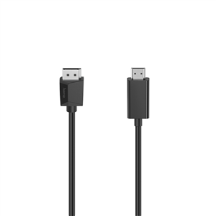 Kabelis Hama Video Cable DisplayPort / HDMI, 1,5m, black Prekė - 00205144 00205144
