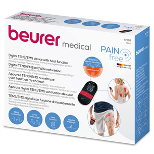 Beurer, heat function, black - Digital TENS/EMS device Item - EM59