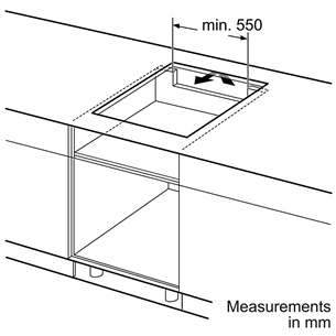 Bosch Serie 4, width 59.2, frameless, black - Built-in Induction Hob