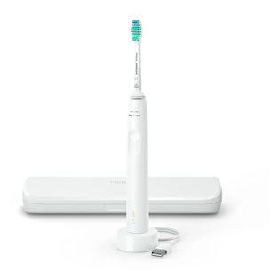 Philips Sonicare 3100 Series, baltas - Elektrinis dantų šepetukas Prekė - HX3673/13 HX3673/13