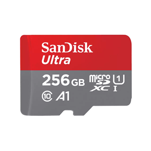 SanDisk Ultra microSDXC, 256 ГБ, серый - Карта памяти MicroSDXC с SD-адаптером Товар - SDSQUAC-256G-GN6MA SDSQUAC-256G-GN6MA