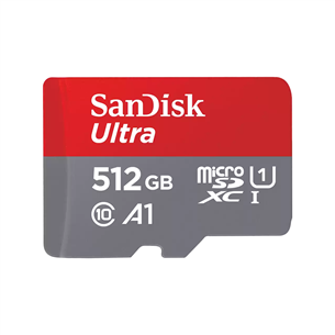 SanDisk Ultra microSDXC, 512 ГБ, серый - Карта памяти MicroSDXC с SD-адаптером Товар - SDSQUAC-512G-GN6MA SDSQUAC-512G-GN6MA