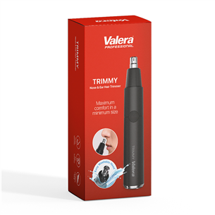 Nosies ir ausų plaukų kirpimo mašinėlė Valera Prekė - 624.02, Black