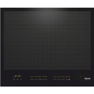 Miele, frameless, width 62 cm, black - Built-in Induction Hob Item - KM7667FL KM7667FL