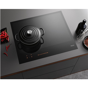 Miele, frameless, width 62 cm, black - Built-in Induction Hob Item - KM7667FL
