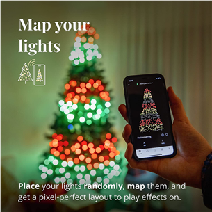 Twinkly Special Edition 250 RGB+W LED String (Gen II), IP44, 20 m, black - Smart Christmas Lights Item - TWS250SPP-BEU