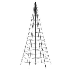 Twinkly Light Tree 3D, 300 LED, IP44, 2 m, black - Smart Christmas Tree Item - TWP300SPP-BEU