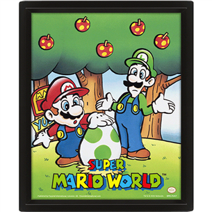 Pyramid International Framed 3D Effect Poster Super Mario World - Poster Item - 5051265891181 5051265891181
