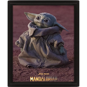 Pyramid International Framed 3D Effect Poster The Mandalorian Grogu - Poster Item - 5056480310875 5056480310875