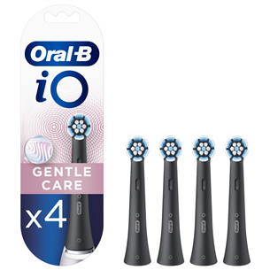 Dantų šepetėlių antgaliai Braun Oral-B iO Gentle Care Black, 4 vnt. Prekė - IOSB-4BLACK IOSB-4BLACK
