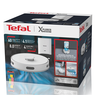 Tefal X-PLORER Serie 75 S+, белый - Робот-пылесос Товар - RG8597