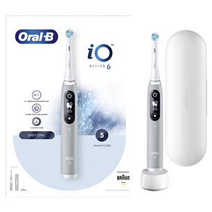 Elektinis dantų šepetėlis Braun Oral-B iO 6, Pilkas Prekė - IO6GREY