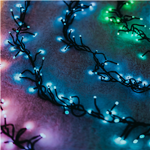Twinkly Cluster, 400 LED, IP44, 6 m, black - Smart Christmas Lights Item - TWC400STP-BEU