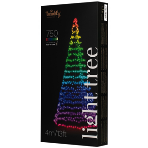 Twinkly Light Tree 3D, 750 светодиодов, IP44, 4 м, черный - Умная рождественская елка Товар - TWP750SPP-BEU TWP750SPP-BEU
