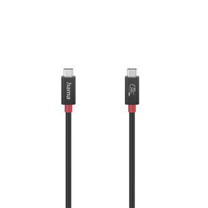 Hama Essential, USB-C - USB-C, 40 Гбит/с, 5 А, 240 Вт, 1 м, черный - Кабель Товар - 00200779 00200779