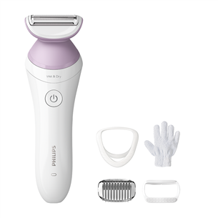 Philips Lady Shaver Series 8000, влажное и сухое бритье, белый - Беспроводная бритва Товар - BRL176/00