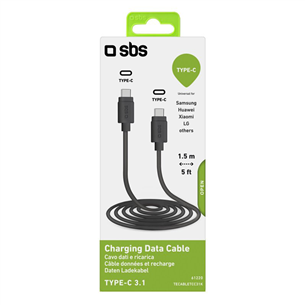 Кабель USB-C - USB-C 3.1 SBS (1,5 м) Товар - TECABLETCC31K