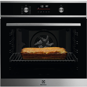 Electrolux SurroundCook 600, pyrolytic cleaning, 45 pre set programs, 72 L, stainless steel - Built-in Oven Item - EOF6P76X2 EOF6P76X2