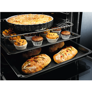 Electrolux SurroundCook 600, pyrolytic cleaning, 45 pre set programs, 72 L, stainless steel - Built-in Oven Item - EOF6P76X2
