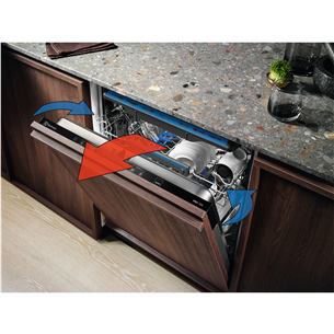 Electrolux 700 MaxiFlex, 10 place settings - Built-in Dishwasher Item - EEM43200L