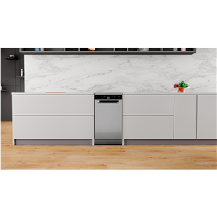 Whirlpool, 10 place settings, silver - Freestanding Dishwasher Item - WSFO3O34PFX