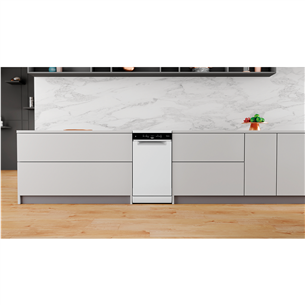 Whirlpool, 10 place settings, white - Freestanding Dishwasher Item - WSFO3O34PF