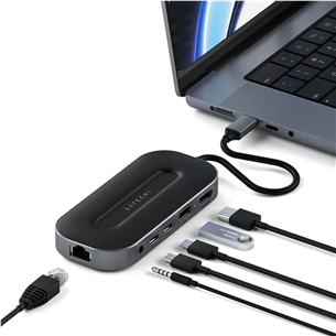 USB šakotuvas Satechi USB-4 Multiport + 2.5G Ethernet Prekė - ST-U4MGEM