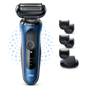 Braun Series 6 AutoSense Wet & Dry, черный/синий - Бритва Товар - 61-B1500S