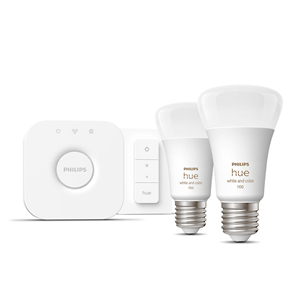 Philips Hue White and Color Starter Kit, E27, 2 pcs, color - Smart Light Kit Item - 929002468805