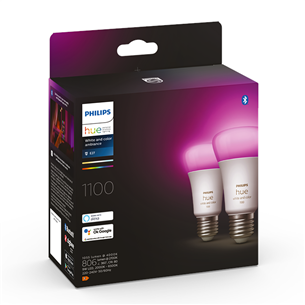 Philips Hue White and Color Ambiance, E27, 2 pcs, color - Smart Lights Item - 929002468802