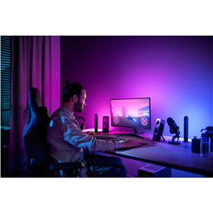 Philips Hue Play Gradient PC Lightstrip, 32''-34'' + Bridge, black/white - Smart Lightstrip for a Monitor Item - 929003498602