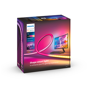 Philips Hue Play Gradient PC Lightstrip, 24''-27'', black/white - Smart Lightstrip for a Monitor Item - 929003498501