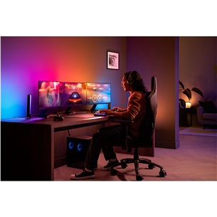 Philips Hue Play Gradient PC Lightstrip, 3x 24''-27'', black/white - Smart Lightstrip for a Monitor Item - 929003498701