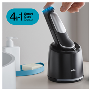 Barzdaskutė Braun Series 7 360° Flex, AutoSense, Wet & Dry, black/silver Prekė - 71-S7200CC