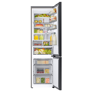 Samsung BeSpoke, 387 L, height 203 cm, black - Refrigerator Item - RB38C7B6BB1/EF