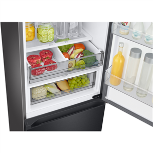 Samsung BeSpoke, 387 L, height 203 cm, black - Refrigerator Item - RB38C7B6BB1/EF