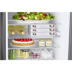 Samsung BeSpoke, 387 L, height 203 cm, black - Refrigerator Item - RB38C7B6BB1/EF