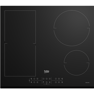 Beko, Beyond, ширина 58 см, скошенный полированный край, черный - Интегрируемая индукционная варочная панель Товар - HII64202FMT HII64202FMT
