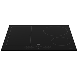 Beko, Beyond, width 58 cm, bevelled edge, black - Built-in Induction Hob Item - HII64202FMT