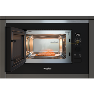 Whirlpool, 20 L, 800 W, black/inox - Built-in Microwave Oven with Grill Item - WMF201G