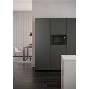 Whirlpool, 20 L, 800 W, black/inox - Built-in Microwave Oven with Grill Item - WMF201G
