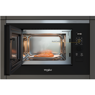 Whirlpool, 25 L, 900 W, black - Built-in Microwave Oven with Grill Item - WMF250G
