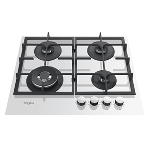 Whirlpool, double zone, width 59 cm, white - Built-in Gas Hob Item - AKTL629/WH