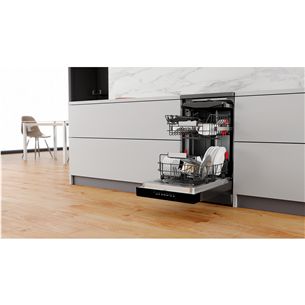 Whirlpool, 10 place settings, silver - Freestanding Dishwasher Item - WSFO3023