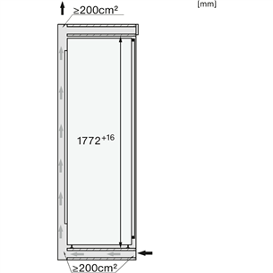 Miele, PerfectFresh Pro, 275 L, 177 cm - Įmontuojamas šaldytuvas