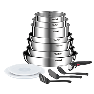 Tefal Ingenio Emotion, nerūdijantis plienas - 13 dalių puodų ir keptuvių rinkinys Prekė - L897DS04 L897DS04